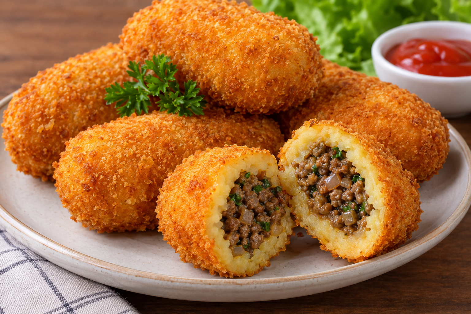 Resep Lengkap Kroket Kentang Isi Daging Sapi